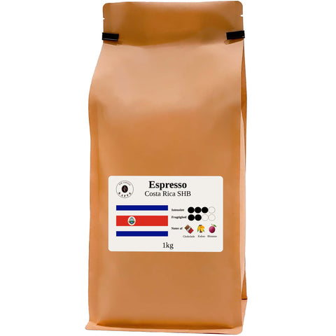 Espresso Costa Rica SHB hele bønner 2kg