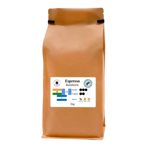 Espresso rainforest formalet stempel 2kg