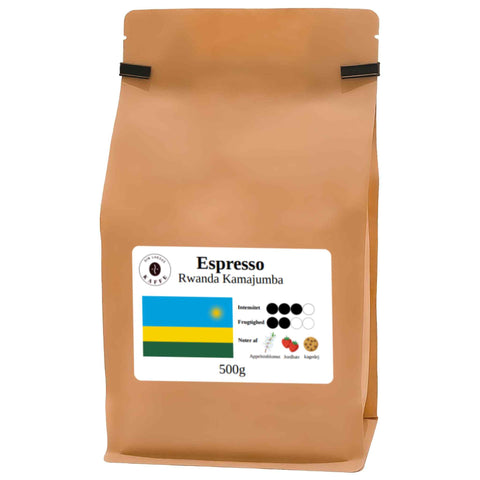 Espresso Rwanda Kamajumba hele bønner 500g