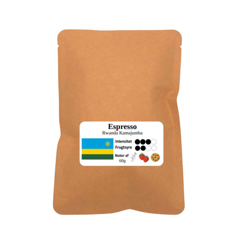 Espresso Rwanda Kamajumba hele bønner 60g