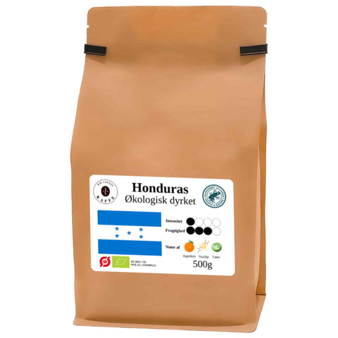 Honduras øko hele bønner 500g