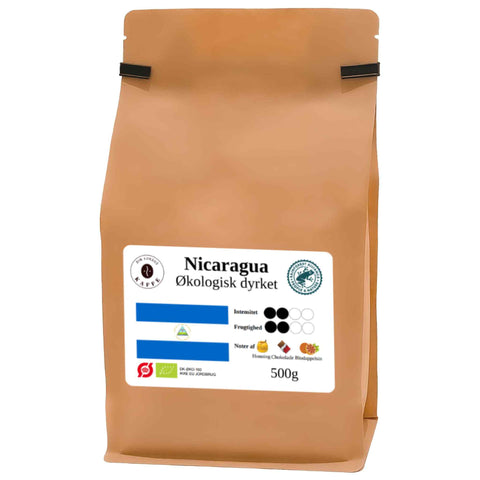 Nicaragua øko hele bønner 500g
