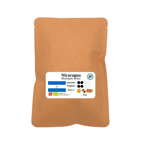 Nicaragua øko hele bønner 60g