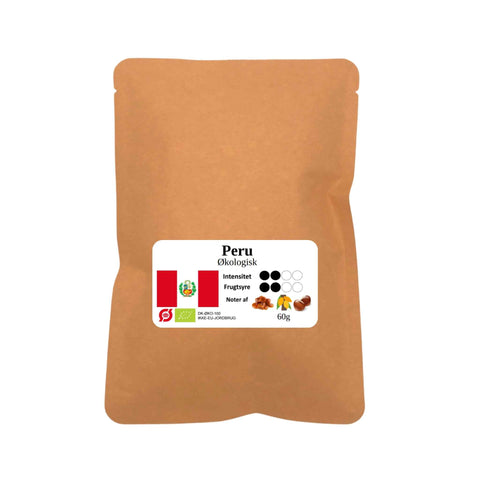Peru øko hele bønner 60g
