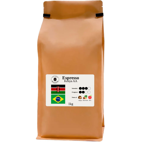 Espresso Kenya AA hele bønner 1kg