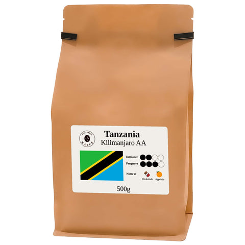 Tanzania AA hele bønner 500g