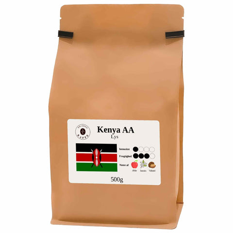 Kenya AA lys hele bønner 500g