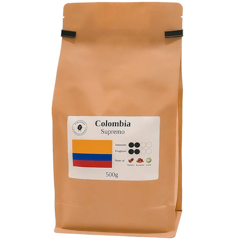 500g Colombia Supremo formalet til filterkaffe