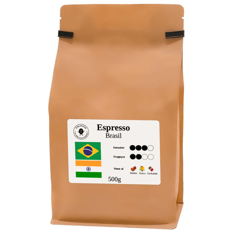 Espresso Brasil hele bønner 500g