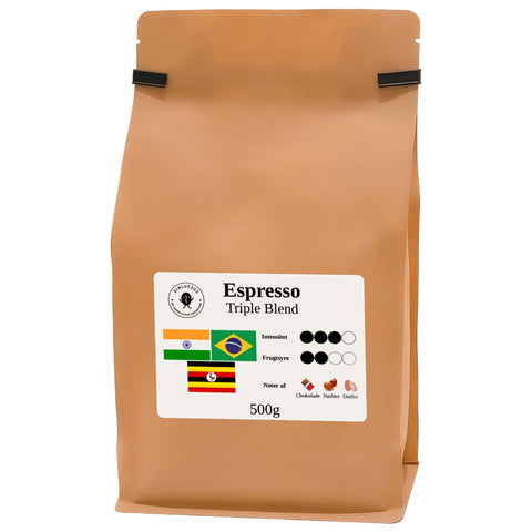 Espresso triple blend hele bønner 500g