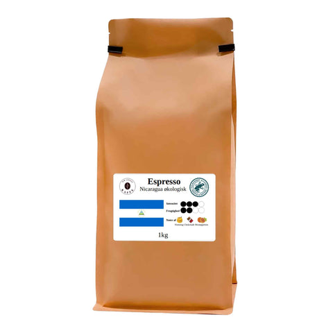 Espresso Nicaragua øko hele bønner 4kg