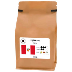 Espresso Peru hele bønner 500g