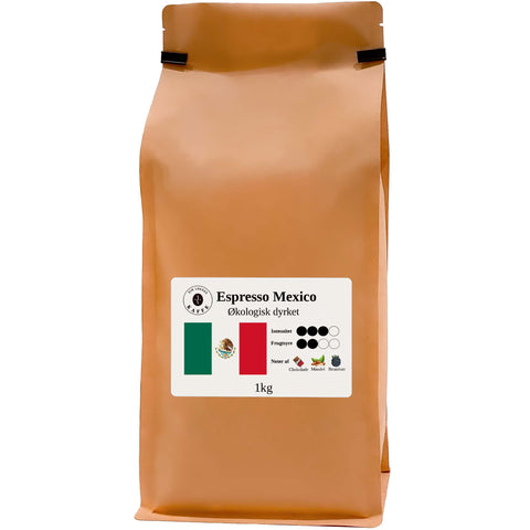 Espresso Mexico Øko hele bønner 1kg