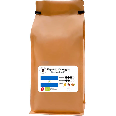 Espresso Nicaragua øko hele bønner 2kg