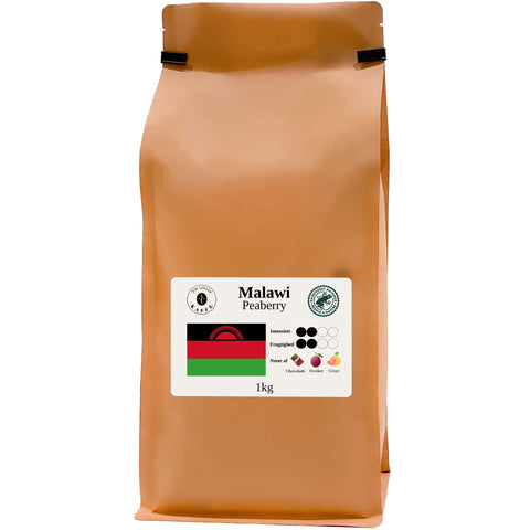Malawi Peaberry RFA hele bønner 8kg