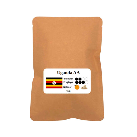 Uganda AA hele bønner 60g