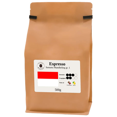 Espresso Sumatra Grade 1 formalet stempel 500g