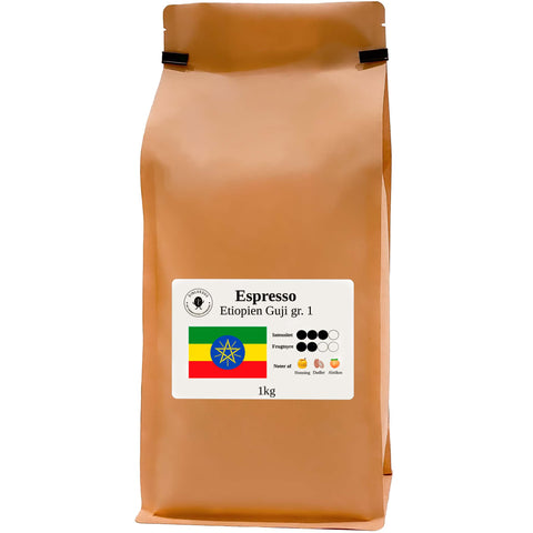 Espresso Etiopien grade 1 hele bønner 8kg
