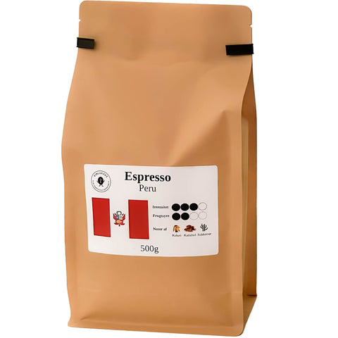 Espresso Peru Grade 1 - 500 gram formalet stempelkaffe