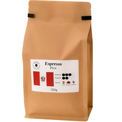 Espresso Peru Grade 1 - 500 gram kaffebønner