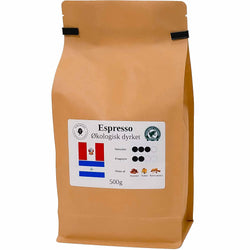 Espresso Økologisk Dyrket - 500 gram kaffebønner