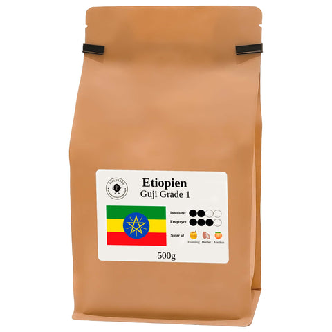 Etiopien Guji Grade 1 - 500g hele kaffebønner